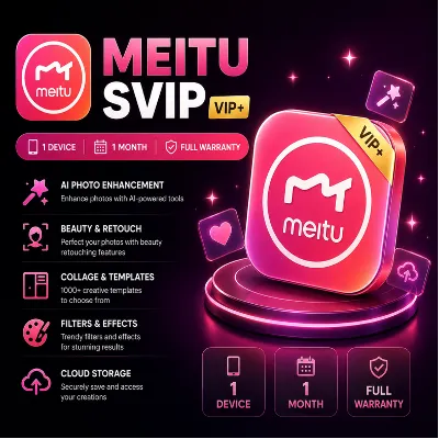 Meitu SVIP (VIP+) | 1 устройство | 1 месяц | Полная гарантия - irongamers.ru