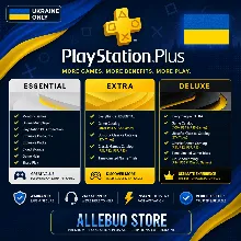 PS PLUS УКРАИНА ОСНОВНОЙ / ДОПОЛНИТЕЛЬНЫЙ / ДЕЛЮКС / 1-12 месяцев