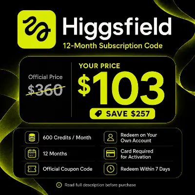 Код подписки на Higgsfield AI (12 месяцев) | 600 кредитов в месяц | Официальный купон - irongamers.ru