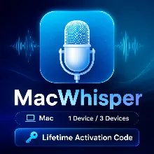 MacWhisper | Mac | 1 устройство / 3 устройства | Код бессрочной активации