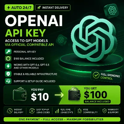 [АВТО 24/7] Баланс $100 | OpenAI API Key | GPT-5.6 | GPT-5.5 | Мгновенная выдача - irongamers.ru