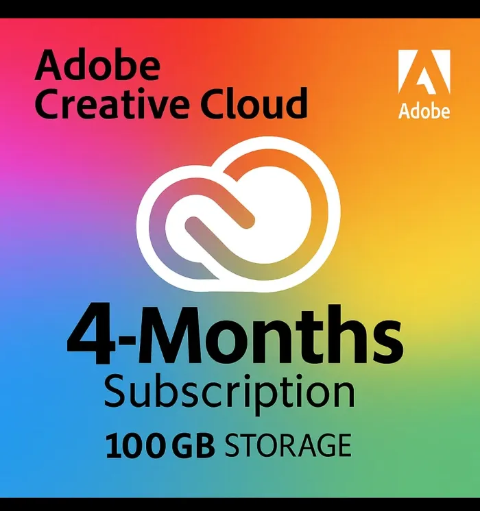 Adobe Creative Cloud Pro – 4 месяца · Промо-ссылка · Мгновенная доставка