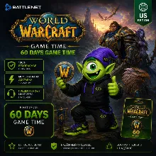 24/7 АВТО | КОД WORLD OF WARCRAFT GAME TIME 60 DAYS | WOW US | 60 ДНЕЙ