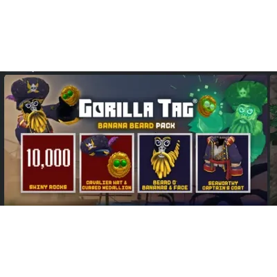 DLC Banana Beard Pack Gorilla Tag Oculus quest 2 3 s meta quest - irongamers.ru