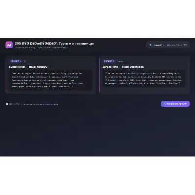 200 ПРОМПТОВ — ТУРИЗМ И ГОСТИНИЦЫ | AI 2026 | ChatGPT MidJourney