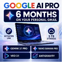 Google AI Pro 6 мес. Ссылка активации | Gemini 3.1 Pro, 5ТБ
