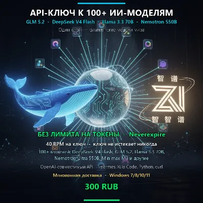 API-ключ к 100+ ИИ-моделям — GLM 5.3 flash, Kimi K3, DeepSeek V4 pro - irongamers.ru