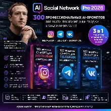 300 промптов ChatGPT для социальных сетей — AI Social Network Pro 2026