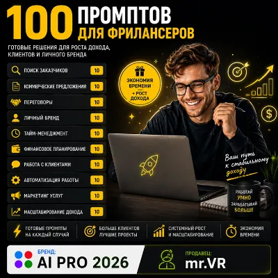 100 промптов ChatGPT для фрилансеров — AI Freelancer Pro 2026: заказы, клиенты - irongamers.ru