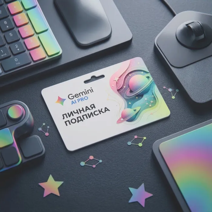 Gemini AI 3.5 Pro +Veo 3.6 + Nano Banana Pro · Google One (5 ТБ) – 6 месяцев