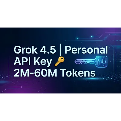 Grok 4.5 | Персональный API-ключ 2M–60M токенов - irongamers.ru