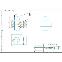 Чертеж и спецификация болтового соединения М22 в программе Компас 3D