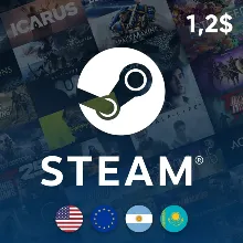 Steam recharge card 1,2 USD