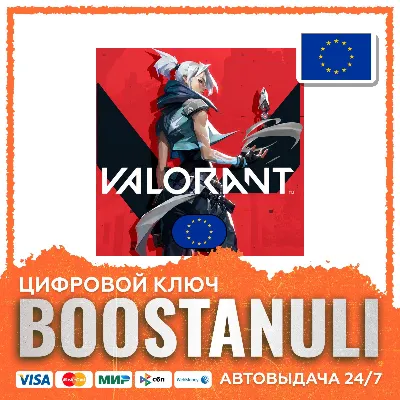 Valorant 240–11000 VP (Европа) — код - irongamers.ru