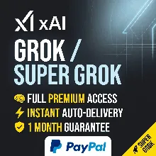 Grok / Super Grok AI Premium Мгновенная автовыдача Гарантия 1 Месяц Paypal