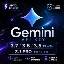 API ключ Gemini 3.7/3.6/3.5 flash • Gemini 3.1 pro preview | АВТОВЫДАЧА