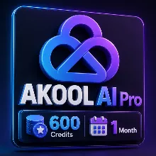 AKOOL AI Pro — 600 Credits | 1 Month