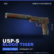 USP-S | Blood Tiger | Немного поношенное · Скин Counter-Strike 2