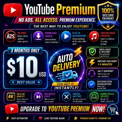 YouTube Premium 3 Months | Individual Plan | Activation Link I Global I Warranty - irongamers.ru
