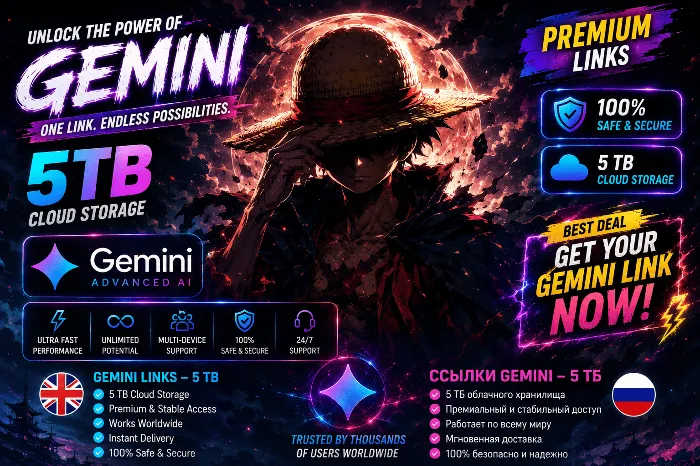 Google Gemini AI Pro + 5TB Storage + Anti‑Gravity Flow – 18 Month - Activation Link