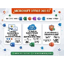 Аккаунт Microsoft Office 365 E3 | 5 Устройств (ПК/Mac) | 1TB OneDrive | Автовыдача