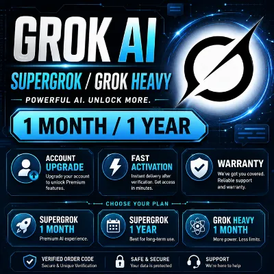 Grok AI | SuperGrok / Grok Heavy | 1 Месяц / 1 Год | Активация на Вашем Аккаунте | Га - irongamers.ru