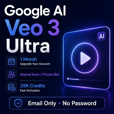 Google AI Veo 3 Ultra | 1 Месяц | 0 / 25K Кредитов | Активация Аккаунта - irongamers.ru