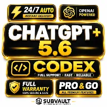 [24/7 АВТО] CHATGPT 5.6 PLUS | PRO | GO | НА ВАШ АККАУНТ | 1М | ПРОДЛЕНИЕ | CODEX