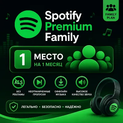 Spotify Premium Family 1 Slot 1 Month