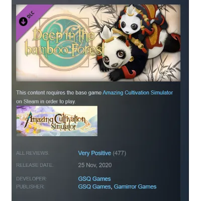 GLOBAL | Amazing Cultivation Simulator - Deep in the bamboo Forest | STEAM KEY - irongamers.ru