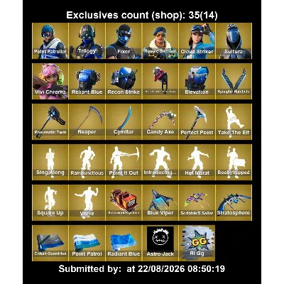 Мгновенный доступ • FN (все платформы) • 125 skins • Royale Bomber • Полный доступ - irongamers.ru