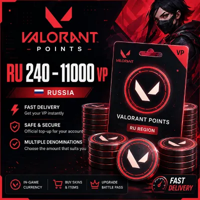 VALORANT Points (RU) 240–11 000 VP | Россия | быстрая доставка - irongamers.ru
