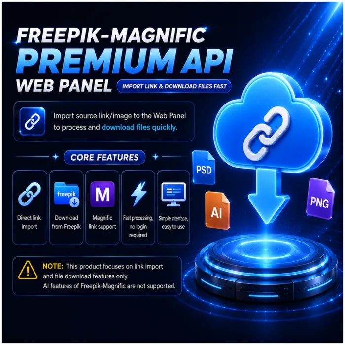 Веб-панель Freepik Premium API · Подписка на 1 месяц · Полная гарантия