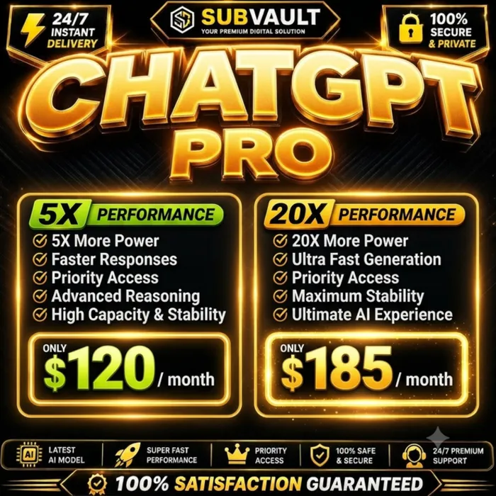 CHATGPT PRO 5X · 20X · ПОЛНАЯ ГАРАНТИЯ · 1 МЕСЯЦ · АКТИВАЦИЯ · ПРОДЛЕНИЕ · 24 · 7