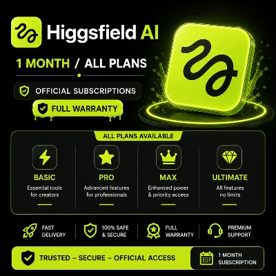 Higgsfield AI - 1 месяц / Все тарифные планы / Официальная подписка / Полная гарантия