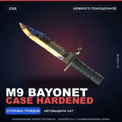 M9 Bayonet | Case Hardened | Немного поношенное · Скин Counter-Strike 2 - irongamers.ru
