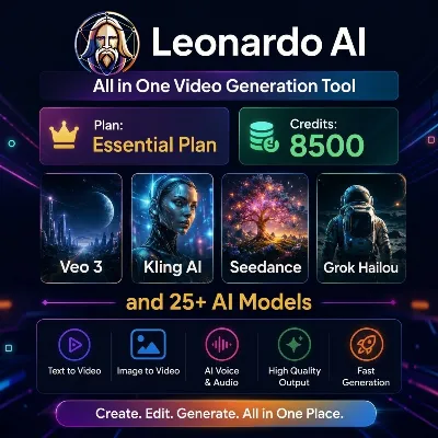 [ LEONARDO AI ] :: VIDEO GEN ::: ( Кредиты: 8500 ) ::: [ Ready / Full-AccessAccount ] - irongamers.ru