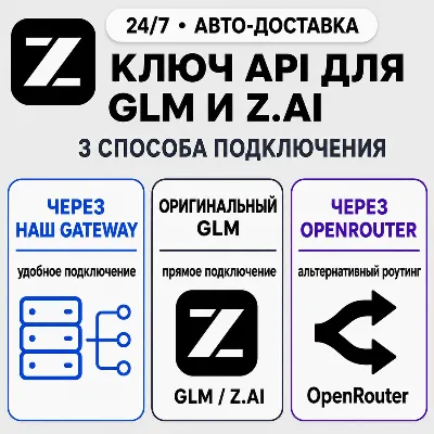 [24/7] API-ключ GLM | Работает везде (в т. ч. в РФ) | Все модели | Z.AI - irongamers.ru