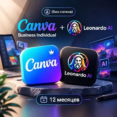 Без входа | Canva Business Individual + Leonardo AI 12 месяцев | Гарантия включена - irongamers.ru