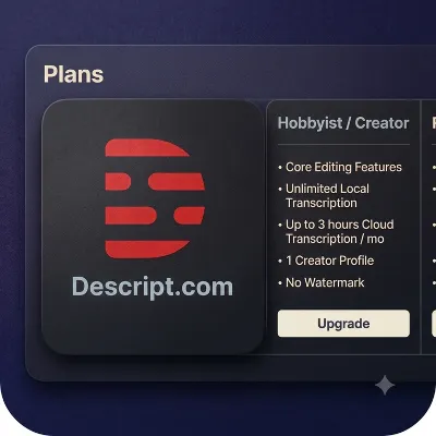 DESCRIPT.COM | Подписка для любителей и создателей контента | Персональная подписка - irongamers.ru