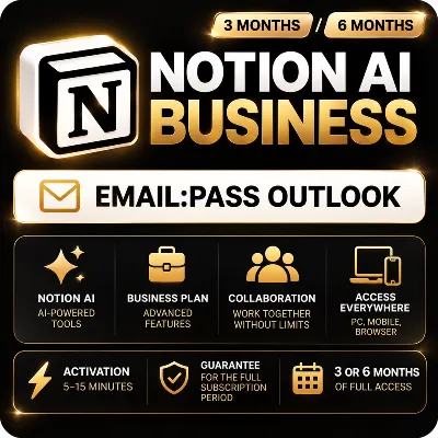 Notion AI Business 3/6 месяцев | С ВЫБОРОМ МОДЕЛЕЙ | — ГОТОВЫЙ АККАУНТ - irongamers.ru