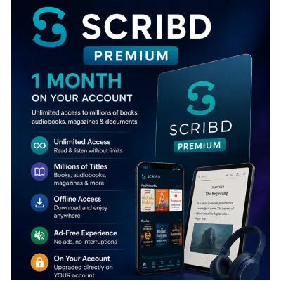 Scribd Premium Subscription | 1 Month Private Account - irongamers.ru