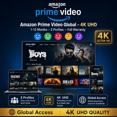 ✅ Amazon Prime Video (весь мир) – 4K UHD – 1–12 месяцев – 5 профилей – Полная гаранти - irongamers.ru