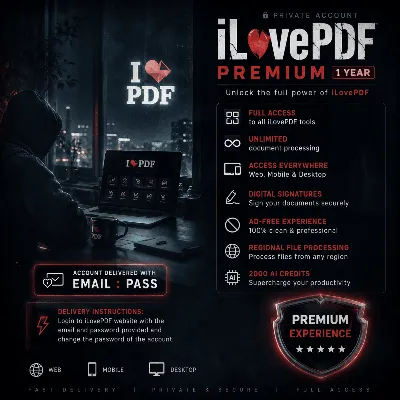 ⭐ iLovePDF Premium – 1 Год (Приватный аккаунт: Web / Mobile / Desktop) ⭐ - irongamers.ru
