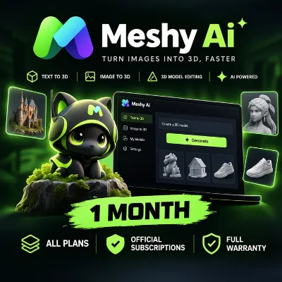 Meshy AI — Все тарифные планы | 1 месяц | Быстрая активация | Полная гарантия - irongamers.ru
