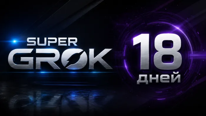 SUPER GROK l СУПЕР ГРОК l ДОСТУП НА 18 ДНЕЙ l + 2 ДНЯ ЗА ОТЗЫВ