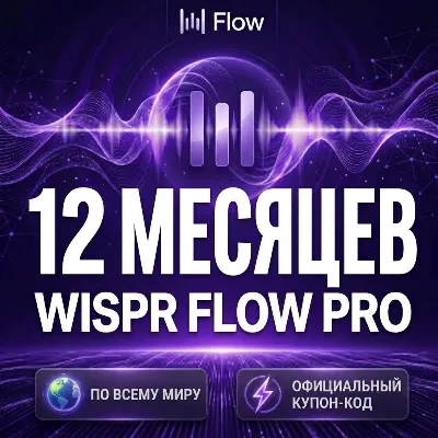 Без входа | Wispr Flow Pro 12 месяцев | ГАРАНТИЕЙ | Официальный промокод - irongamers.ru