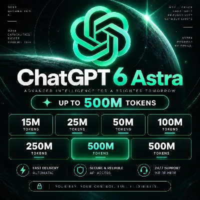 API КЛЮЧ ChatGPT 6 Astra • 5.6 • 5.5 | ДО 500 МЛН ТОКЕНОВ | АВТОВЫДАЧА 24/7 - irongamers.ru