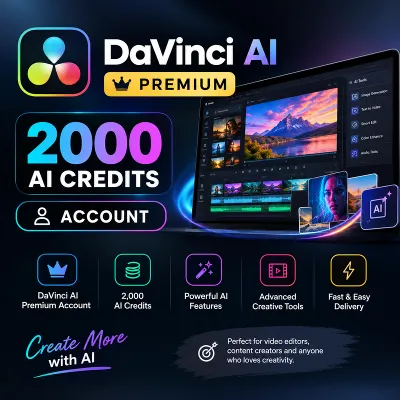 DaVinci AI Premium / 2000 кредитов — Личный аккаунт | Мгновенная доставка