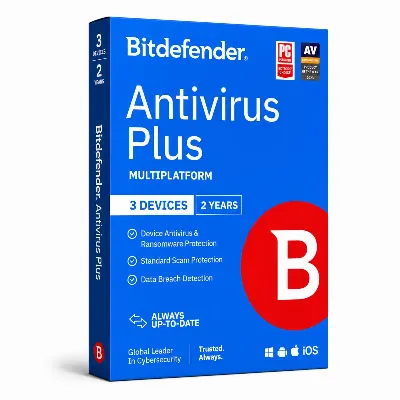 Bitdefender Antivirus Plus 3 Devices 2 Years Multiplatform _ Middle east